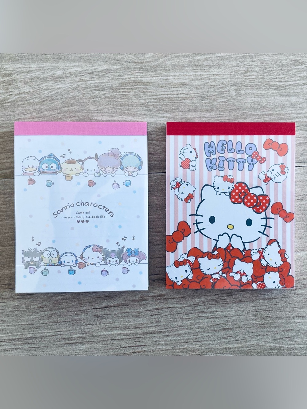 Sanrio Hello Kitty & Friends Mini Memo Pad Set 2 Pack Cute Stationery Japan